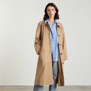 💫✨Everlane Gathered Trench Ash Brown XS NWOT